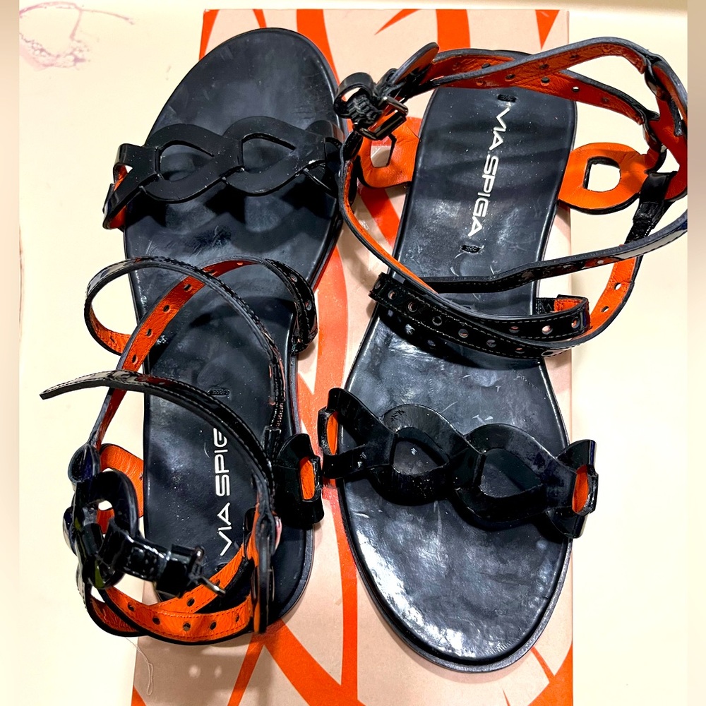 Via Spiga black sandals